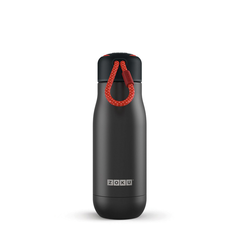 Stainless Steel Bottle 350Ml Black  Zoku